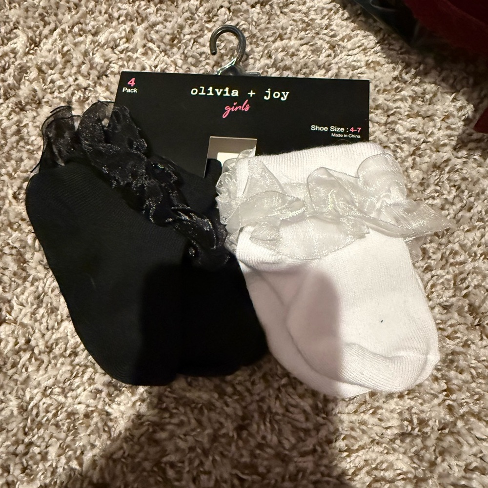 NWT Olivia + Joy Black and White Socks Set